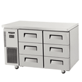 Skipio SUR12-3D-6 - Underbench Drawer Fridge - 1200mm