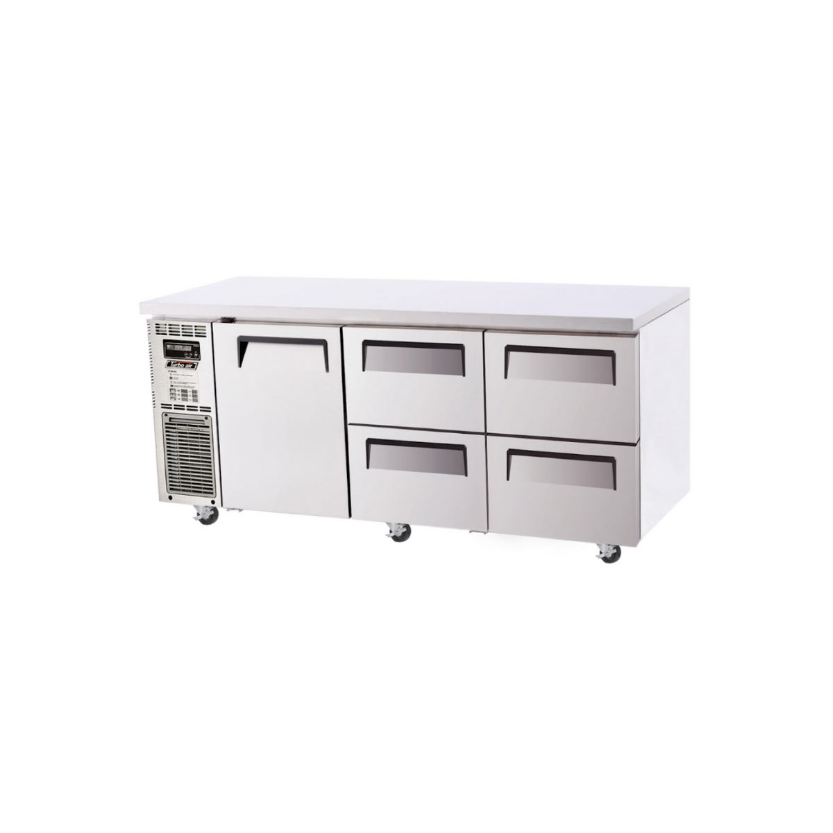 Turbo Air KUR18-2D-4-N - 1 Door 4 Drawer Underbench Fridge 1800mm 425L