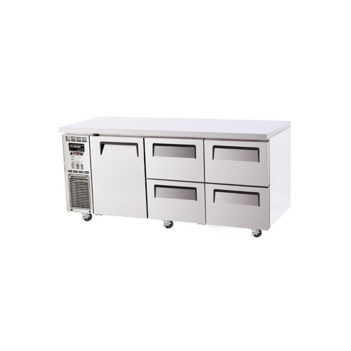 Turbo Air KUR18-2D-4-N - 1 Door 4 Drawer Underbench Fridge 1800mm 425L