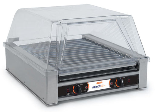 Nemco NME-8045N-230 / NME-8045SXN-230 - Hot Dog Roller Grill, 45 Hot Dogs, Flat Top, Narrow 565mm