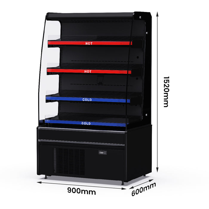 FED Thermaster DC-900CH - Grab & Go Hot or Cold Open Display 900mm - image 3