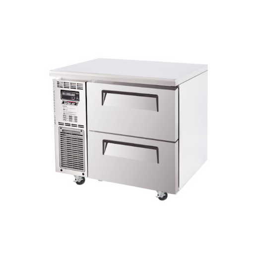 Turbo Air KUR9-2D-2-N - 2 Drawer Underbench Fridge 900mm 198L