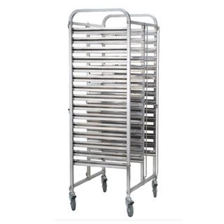 ICE TRS2015 - Stainless Steel Double GN Pan Trolley, 2 x 15 Tiers