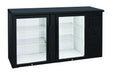 Anvil BBZ0200 - 2 Door Glass Door Back Bar Fridge, Black, 1460mm