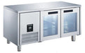 Glacian BCG61420 - Slimline Underbench Fridge, 2 Glass Doors, 660mm Deep, 1420mm