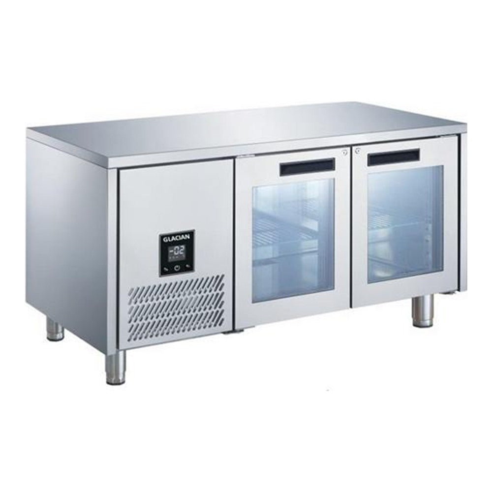 Glacian BCG71815 - Underbench Fridge, 2 Glass Doors, 760mm Deep, 1815mm
