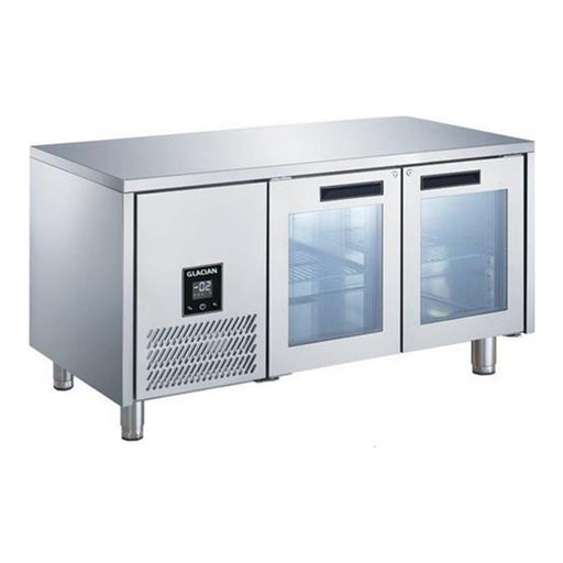 Glacian BCG71815 - Underbench Fridge, 2 Glass Doors, 760mm Deep, 1815mm