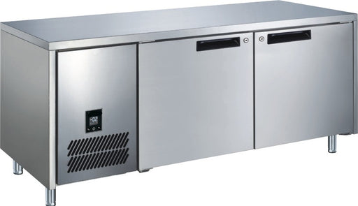 Glacian BCS61420 - Slimline Underbench Fridge, 2 Stainless Steel Doors, 660mm Deep, 1420mm