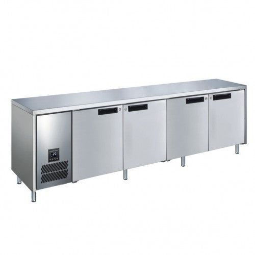 Glacian BCS62350 - Slimline Underbench Fridge, 4 Stainless Steel Doors, 660mm Deep, 2350mm