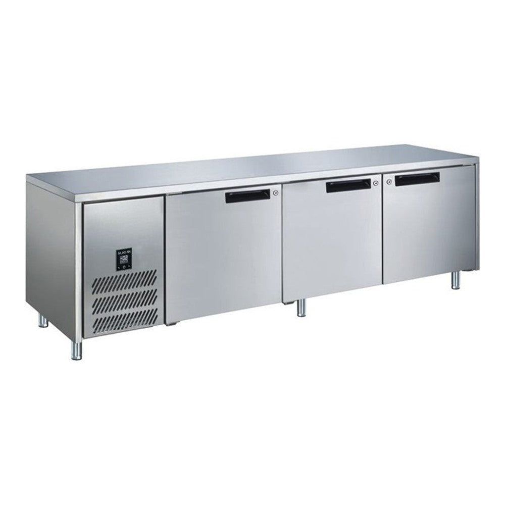 Glacian BCS72476 - Underbench Fridge, 3 Stainless Steel Doors, 760mm Deep, 2476mm