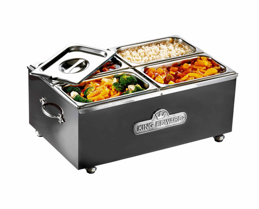 King Edward KEE-BM2V - Countertop Bain Marie, 4 x 1/4 GN Pans, 10A