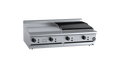 B+S Black BT-GRP6-CBR6BM - 1200mm Grill Plate & Char Broiler Bench Mounted