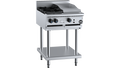 B+S Black BT-SB2-GRP3 - 600mm Gas 2 Burner & Grill Plate on Stand