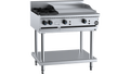 B+S Black BT-SB2-GRP6 - 900mm Gas 2 Burner & Grill Plate on Stand