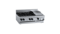 B+S Black BT-SB4-GRP3BM - 900mm Gas 4 Burner & Grill Plate Bench Mounted