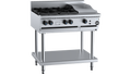 B+S Black BT-SB4-GRP3 - 900mm Gas 4 Burner & Grill Plate on Stand