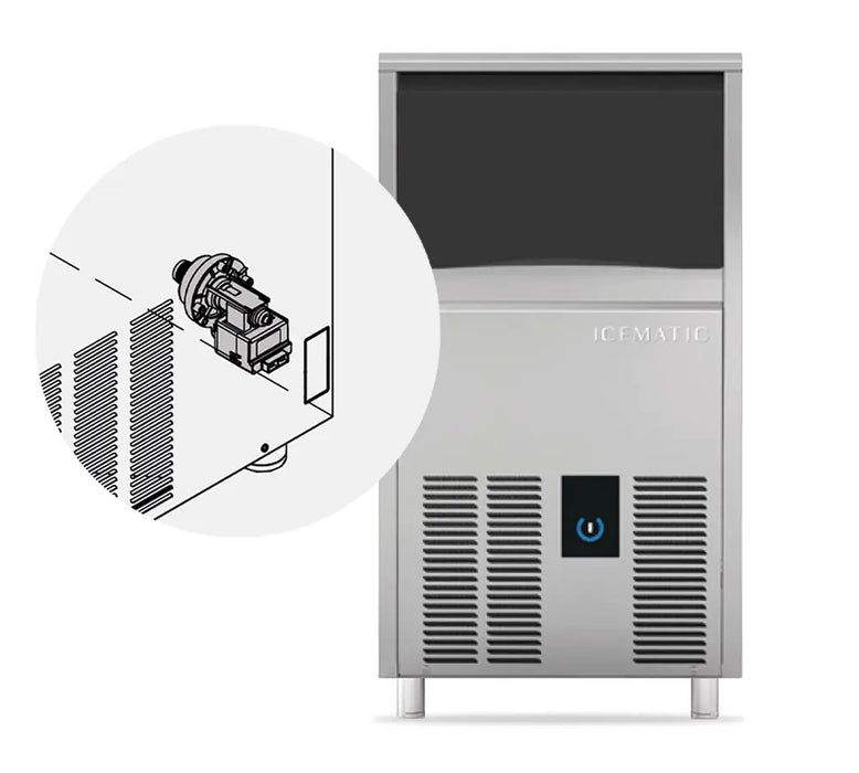 Icematic C38DP-A - 38kg Under Counter Self Contained Ice Machine with Drain Pump