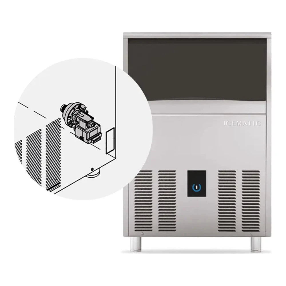Icematic C46DP-A - 46kg Under Counter Self Contained Ice Machine with Drain Pump