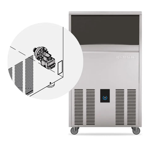 Icematic C54DP-A - 54kg Under Counter Self Contained Ice Machine with Drain Pump