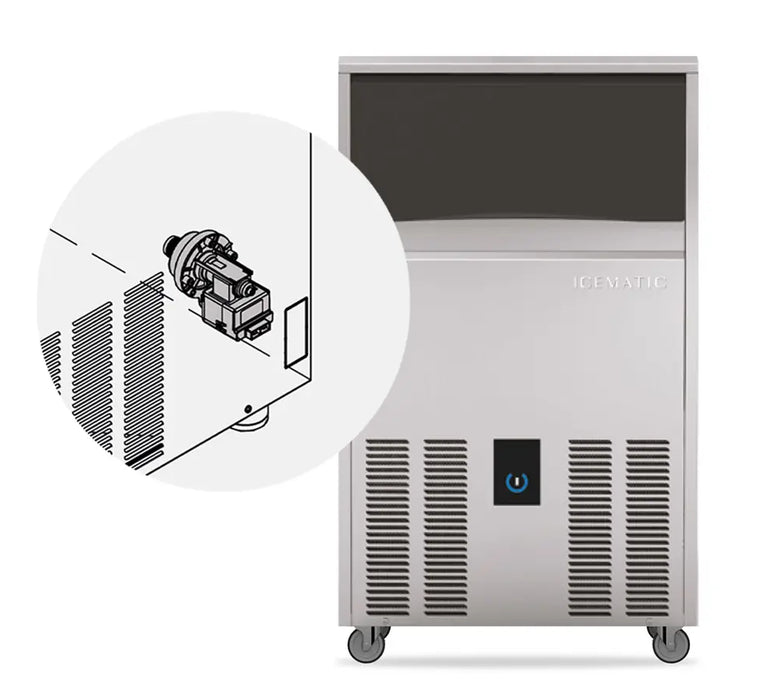 Icematic C54DP-A - 54kg Under Counter Self Contained Ice Machine with Drain Pump
