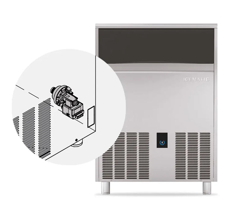Icematic C70DP-A - 70kg Under Counter Self Contained Ice Machine with Drain Pump