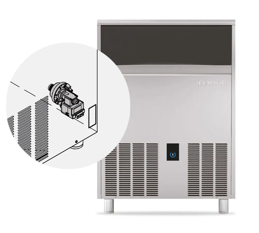 Icematic C90DP-A - 90kg Under Counter Self Contained Ice Machine with Drain Pump