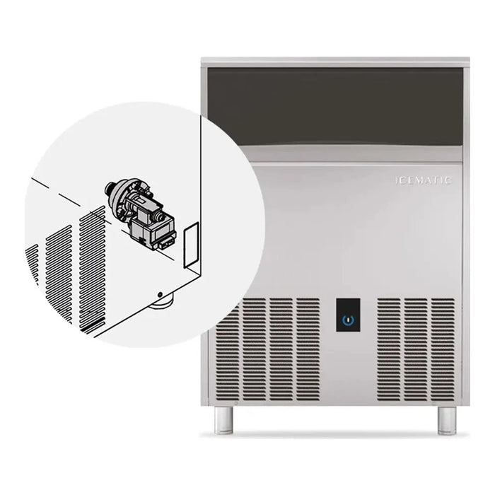 Icematic C90DP-A - 90kg Under Counter Self Contained Ice Machine with Drain Pump