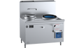 B+S Black CCF-HP1+1L - 1200mm Hi Pac Gas Wok, Left Rear Pot & Prep Table