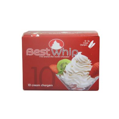 BestWhip CGB1001 - Cream Chargers, 8g N2O, Pack of 10