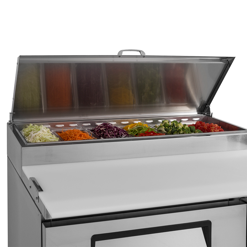 Turbo Air CTPR-44SD-N - 1 Door Pizza Prep Fridge 1117mm 396L