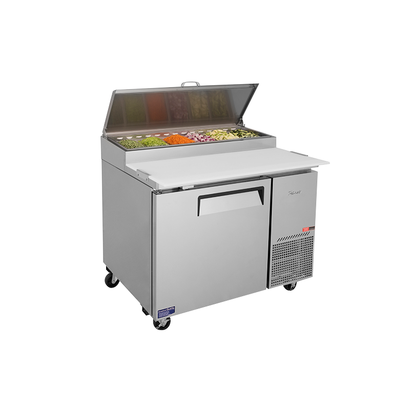 Turbo Air CTPR-44SD-N - 1 Door Pizza Prep Fridge 1117mm 396L
