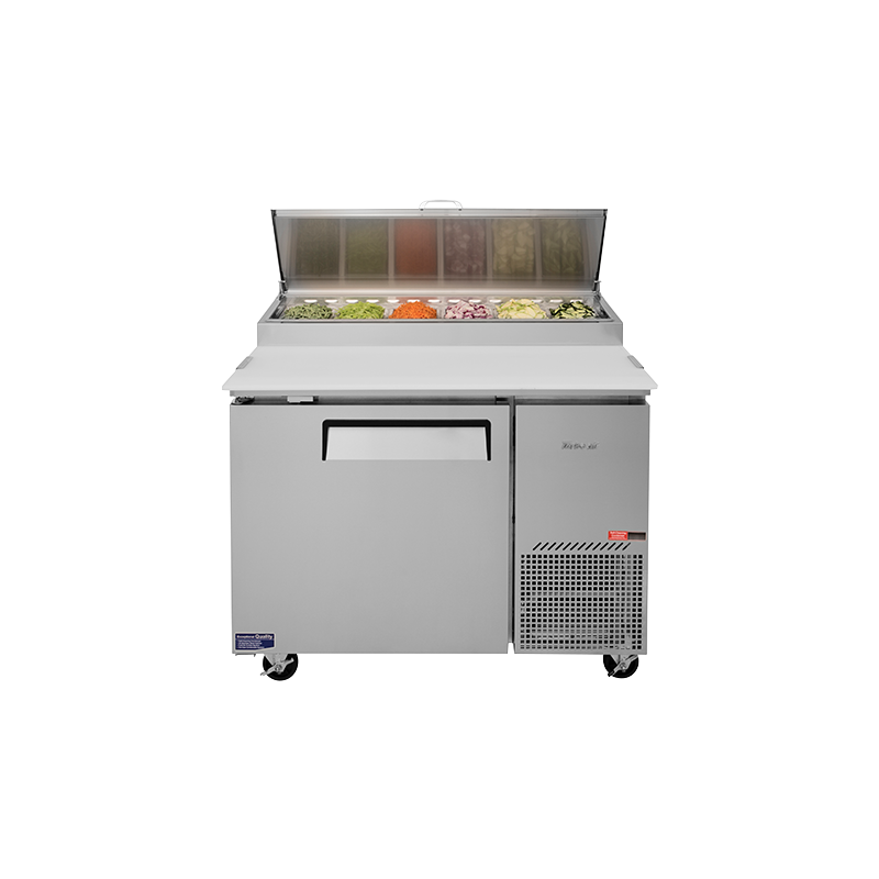 Turbo Air CTPR-44SD-N - 1 Door Pizza Prep Fridge 1117mm 396L