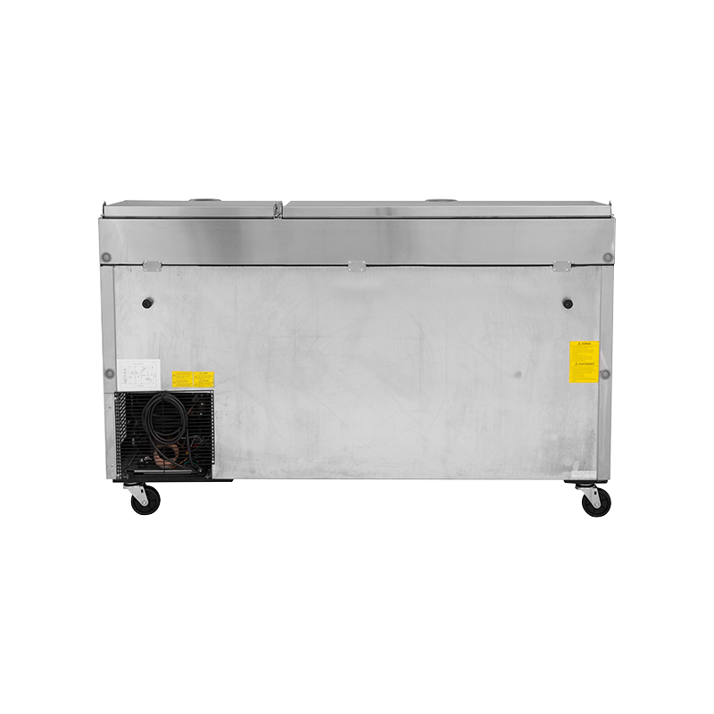 Turbo Air CTPR-67SD-N - 2 Door Pizza Prep Fridge 1702mm 566L
