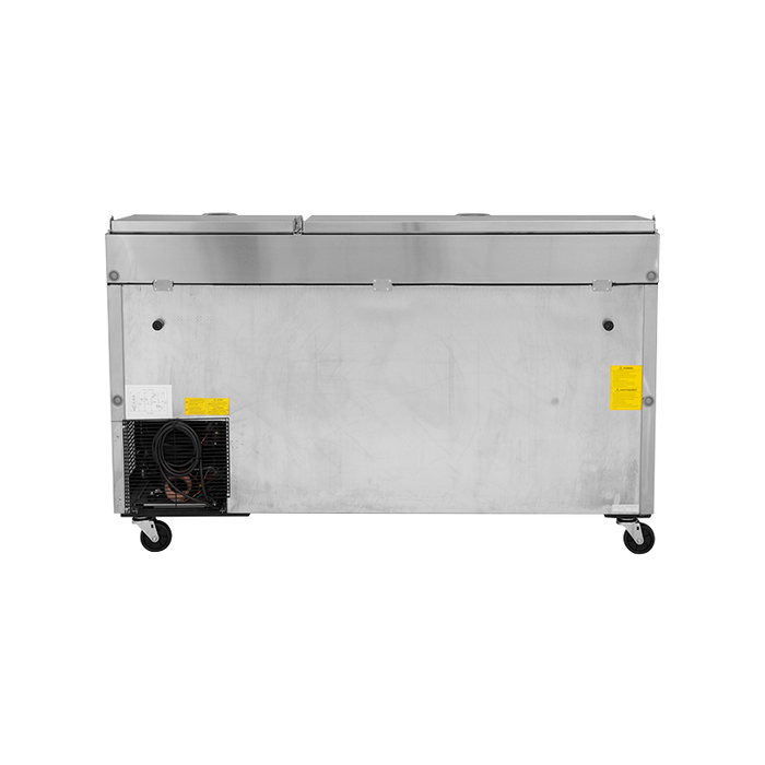 Turbo Air CTPR-67SD-N - 2 Door Pizza Prep Fridge 1702mm 566L