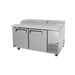 Turbo Air CTPR-67SD-N - 2 Door Pizza Prep Fridge 1702mm 566L
