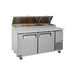Turbo Air CTPR-67SD-N - 2 Door Pizza Prep Fridge 1702mm 566L