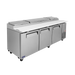 Turbo Air CTPR-93SD-N - 3 Door Pizza Prep Fridge 2362mm 878L