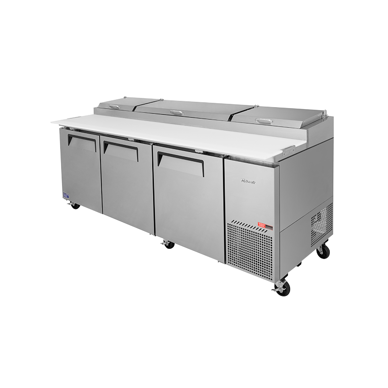 Turbo Air CTPR-93SD-N - 3 Door Pizza Prep Fridge 2362mm 878L