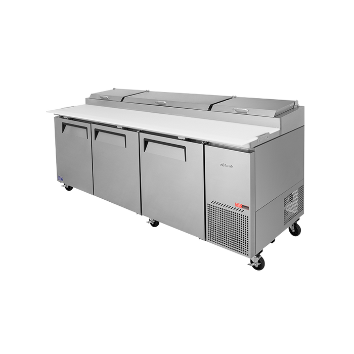Turbo Air CTPR-93SD-N - 3 Door Pizza Prep Fridge 2362mm 878L