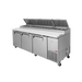 Turbo Air CTPR-93SD-N - 3 Door Pizza Prep Fridge 2362mm 878L