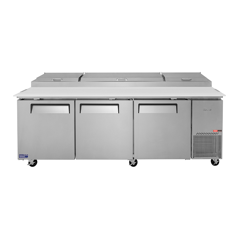 Turbo Air CTPR-93SD-N - 3 Door Pizza Prep Fridge 2362mm 878L