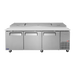 Turbo Air CTPR-93SD-N - 3 Door Pizza Prep Fridge 2362mm 878L