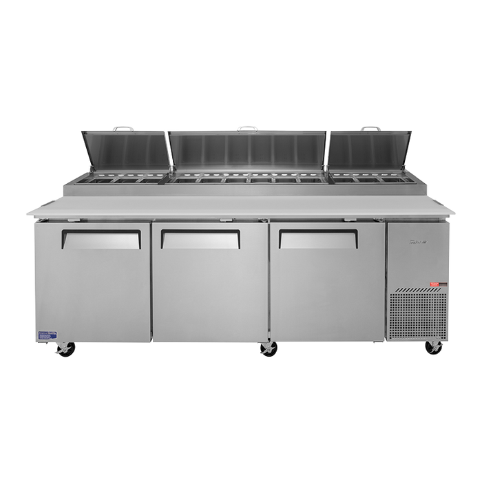 Turbo Air CTPR-93SD-N - 3 Door Pizza Prep Fridge 2362mm 878L