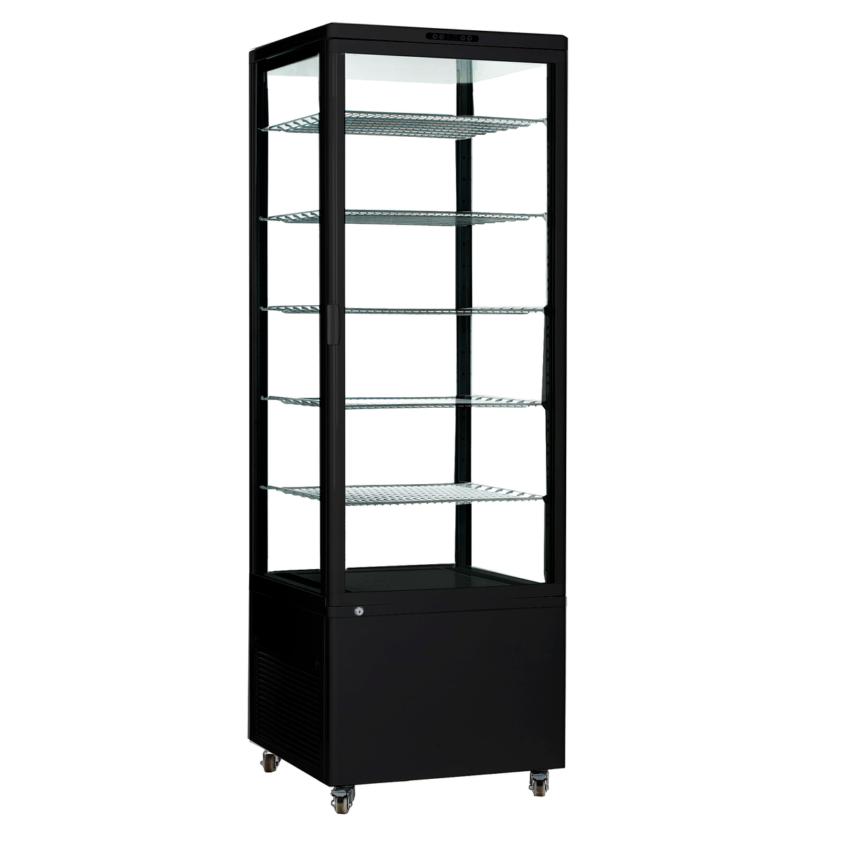 ICS Pacific Como 500 - Four-Sided Glass Upright Display Fridge 500L