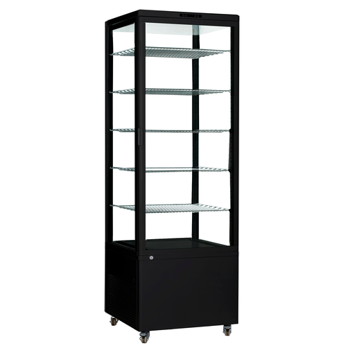 ICS Pacific Como 500 - Four-Sided Glass Upright Display Fridge 500L
