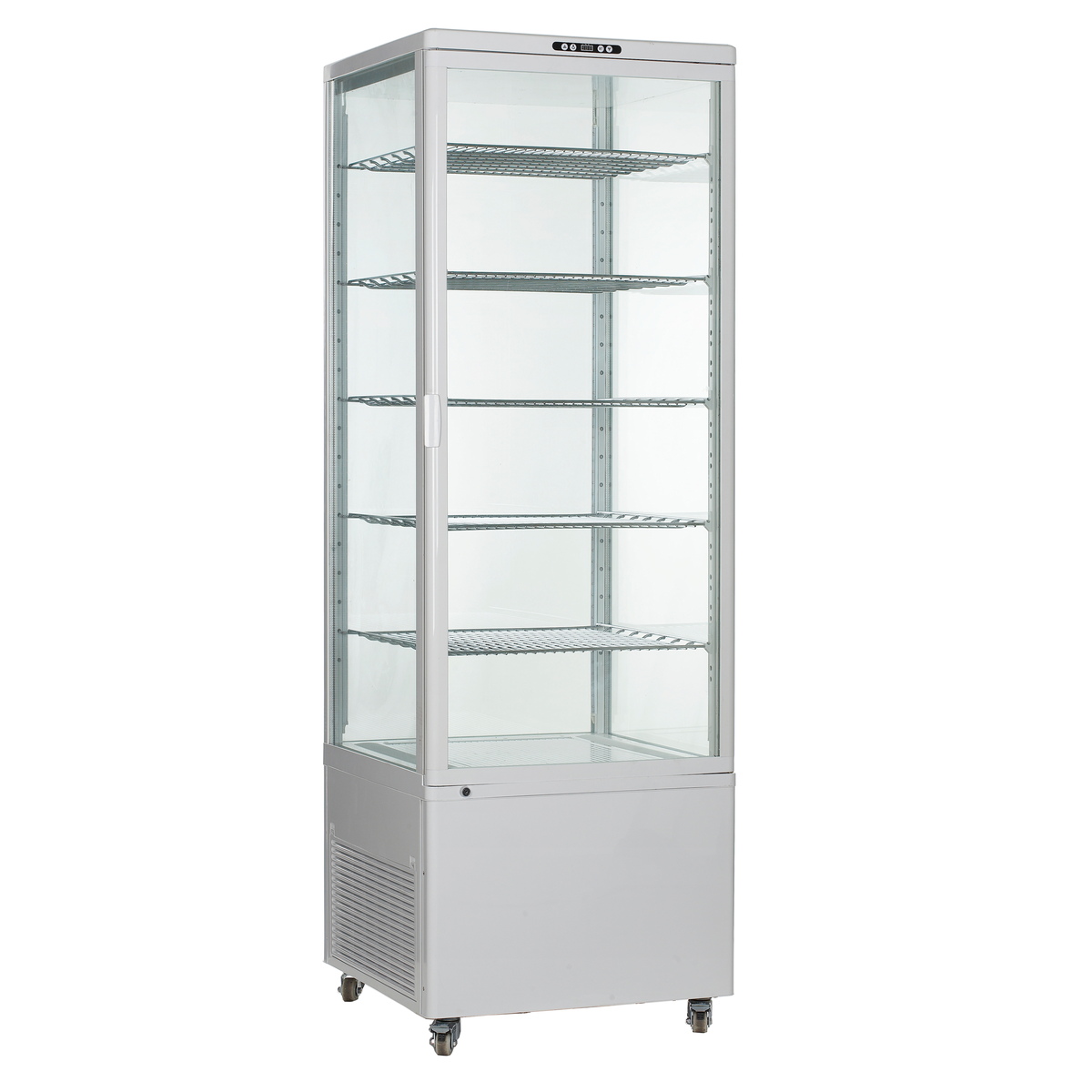 ICS Pacific Como 500 - Four-Sided Glass Upright Display Fridge 500L