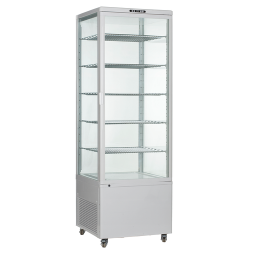 ICS Pacific Como 500 - Four-Sided Glass Upright Display Fridge 500L