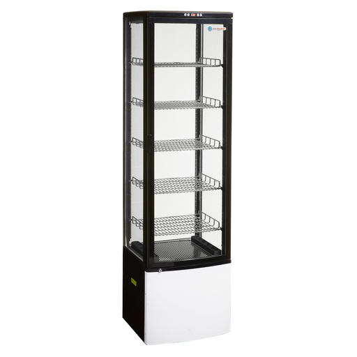 ICS Pacific Como - Four-Sided Glass Upright Display Fridge 280L