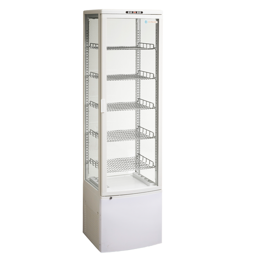 ICS Pacific Como - Four-Sided Glass Upright Display Fridge 280L