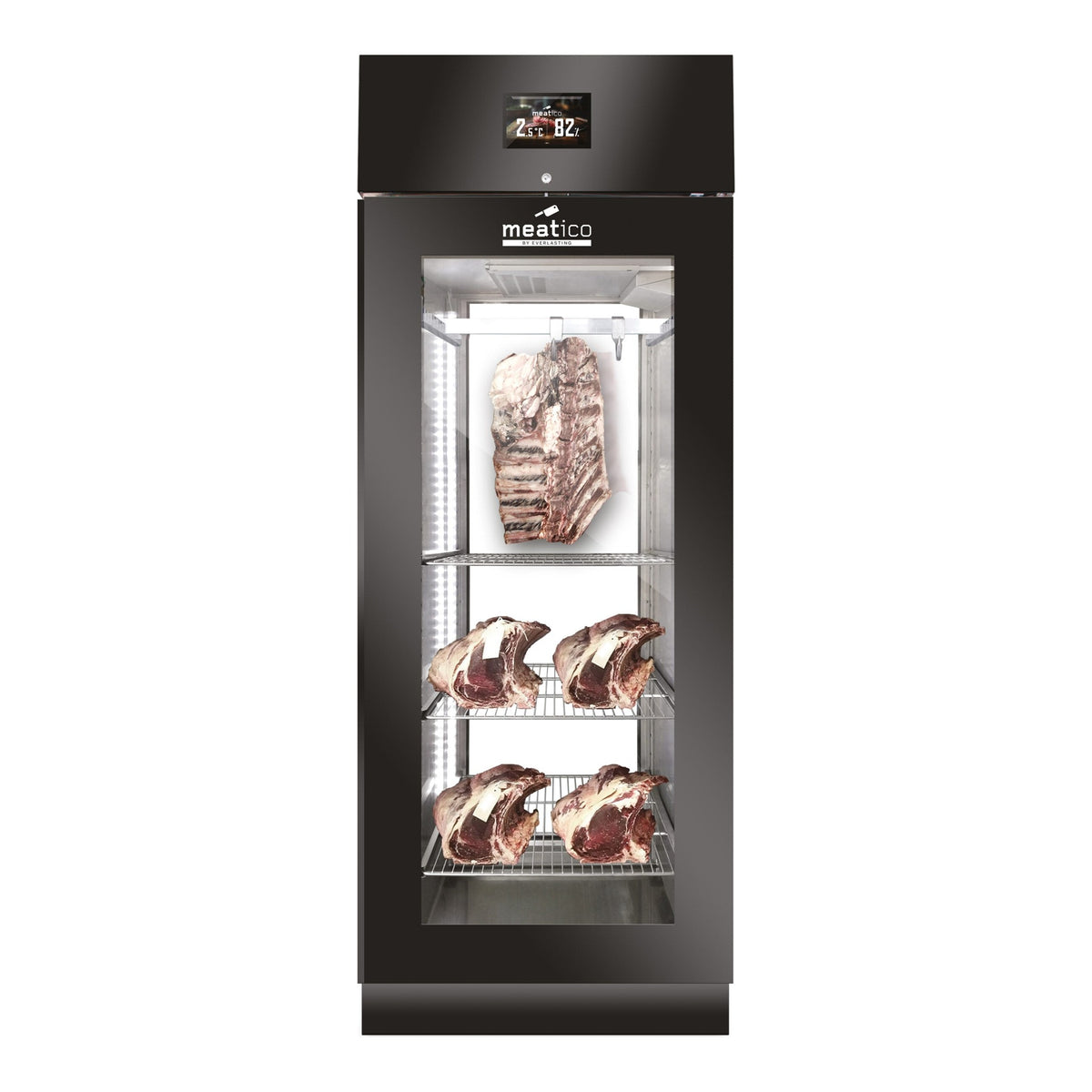 Everlasting DAE0702 - Meatico Panorama Dry Age Meat Cabinet, 1 Door, Glass Front & Back